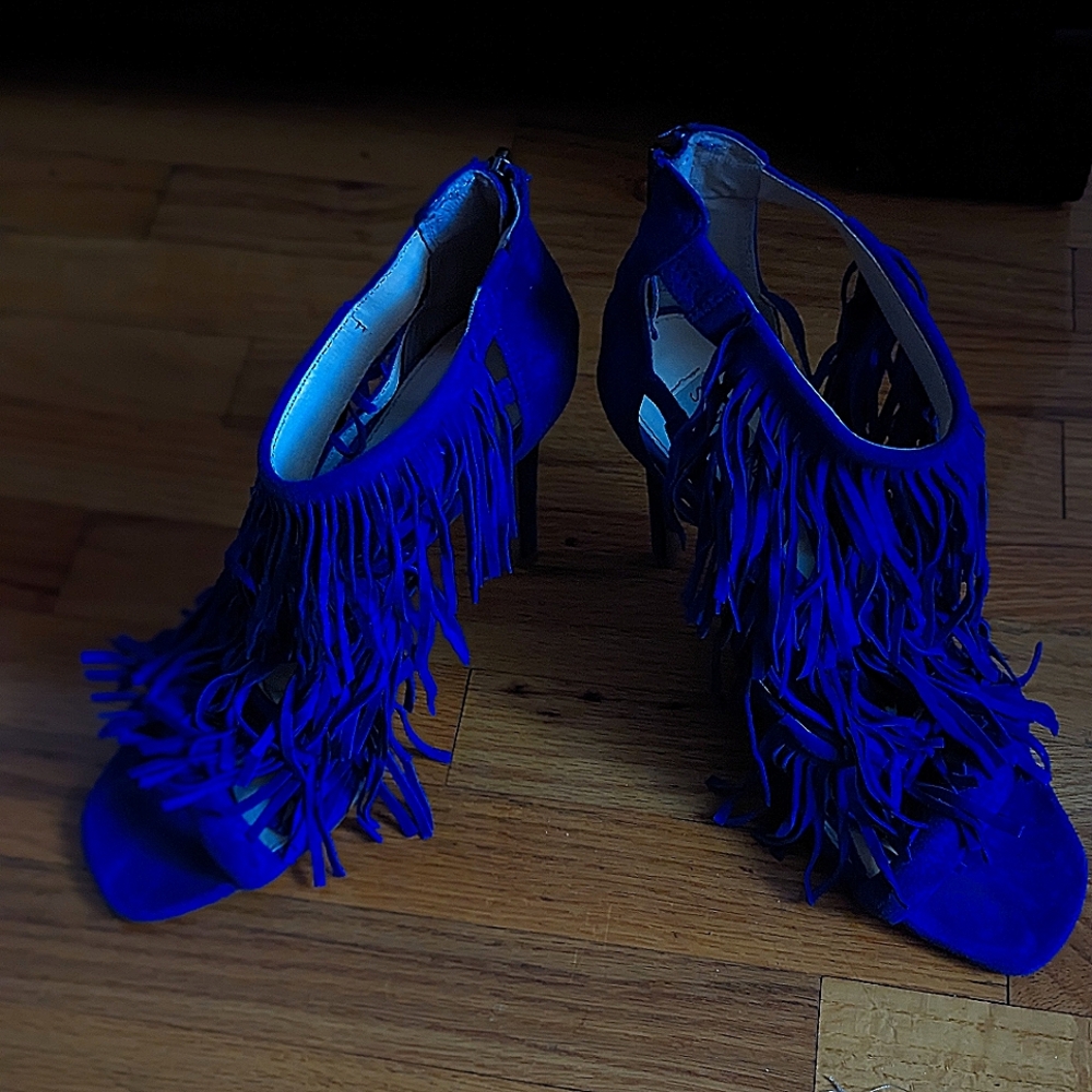 Steve Madden Fringe Stilleto sz 10